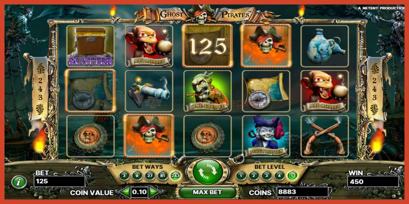 Slot screenshot: Ghost Pirates bez depozita, broj - 4