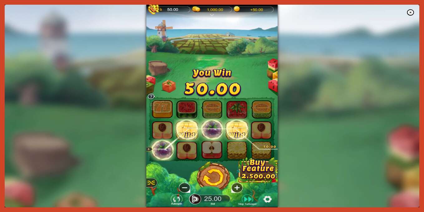 Slot screenshot: Giant Fruits bez depozita, broj - 3