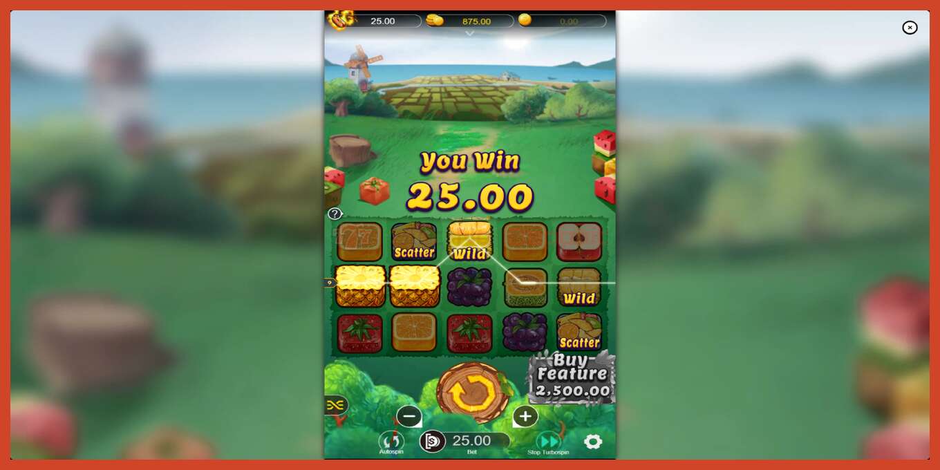 Slot screenshot: Giant Fruits bez depozita, broj - 4