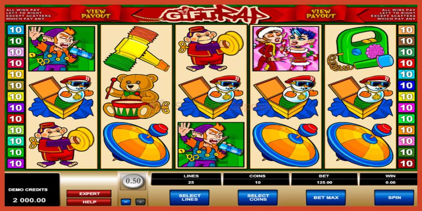 Tangkapan skrin slot: Gift Rap tiada deposit, nombor - 1