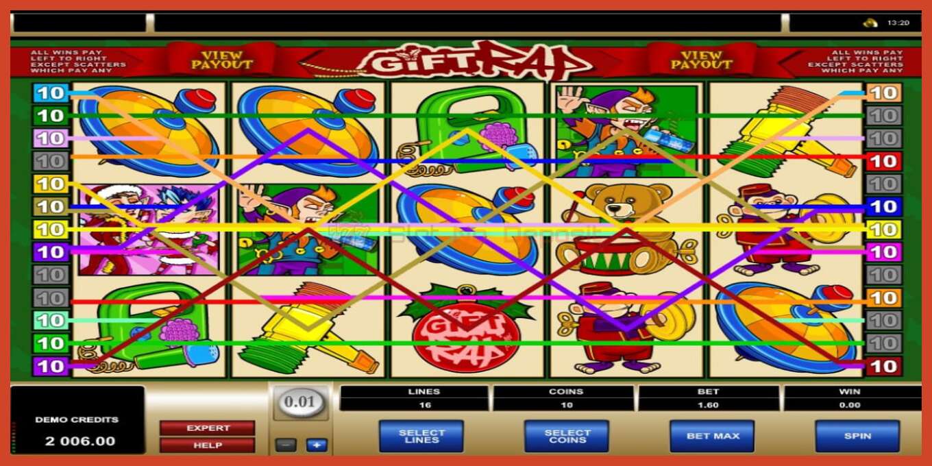 Slot screenshot: Gift Rap no deposit, number - 5