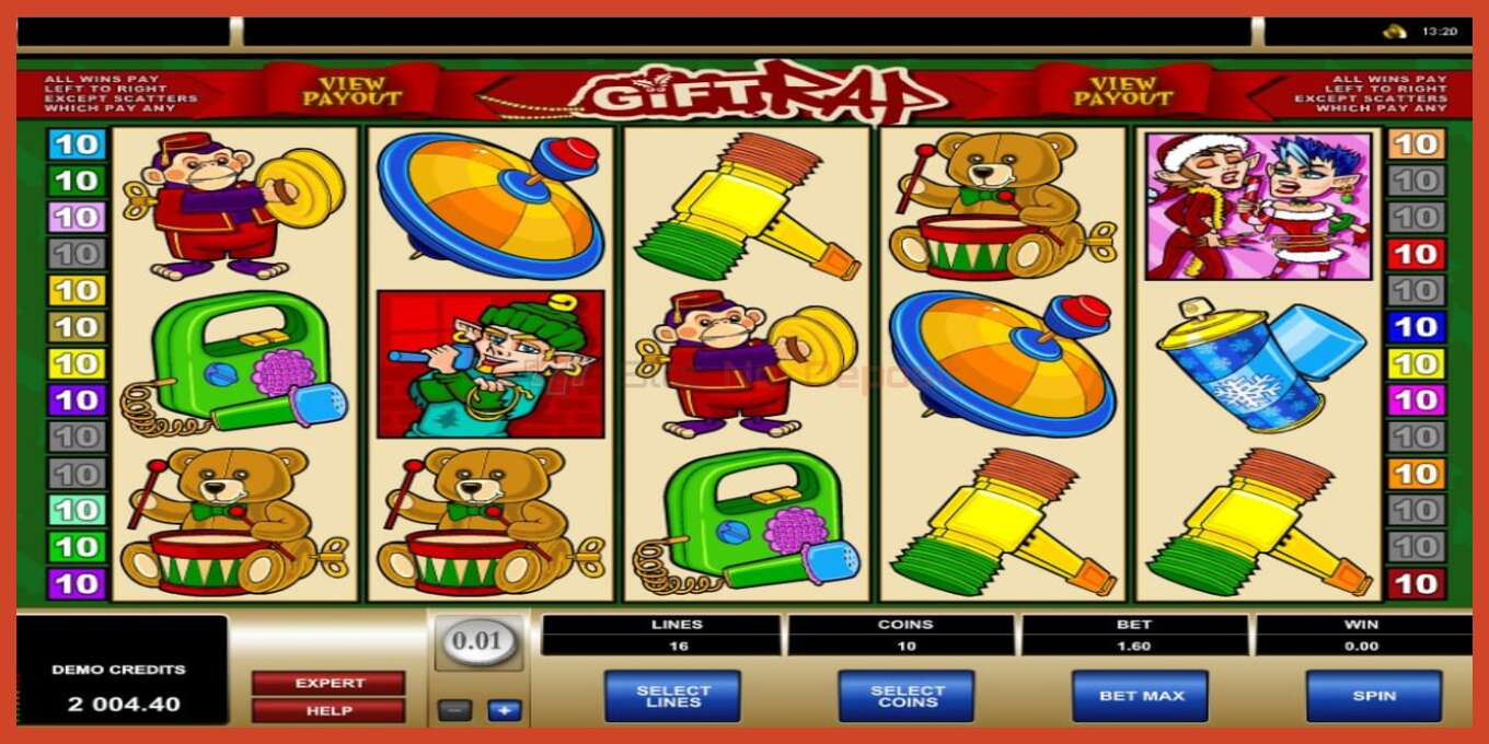 Slot screenshot: Gift Rap no deposit, number - 6