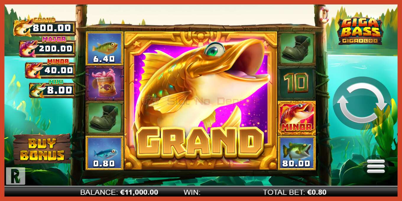 Slot screenshot: Giga Bass Gigablox no deposit, number - 2