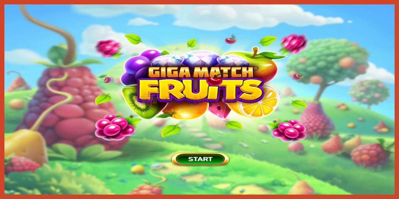 Slot skærmbillede: Giga Match Fruits intet depositum, antal - 1