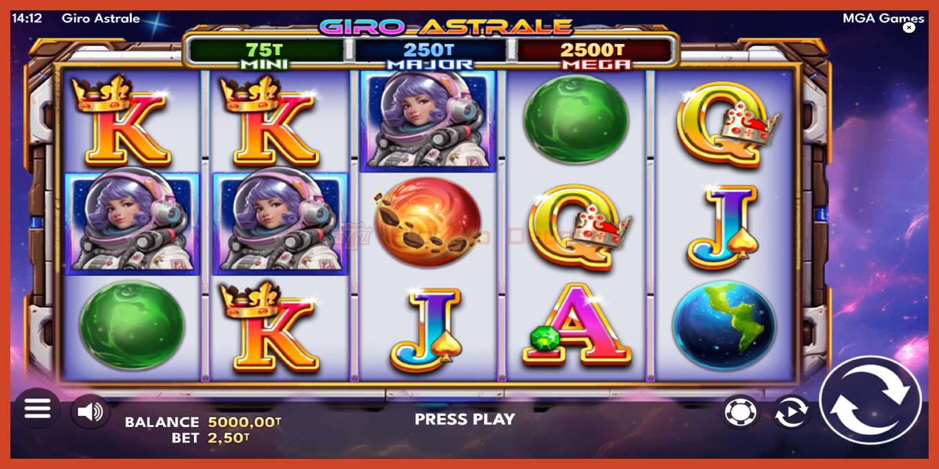 Slot screenshot: Giro Astrale bez depozita, broj - 2