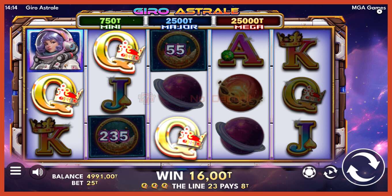 Slot screenshot: Giro Astrale bez depozita, broj - 3