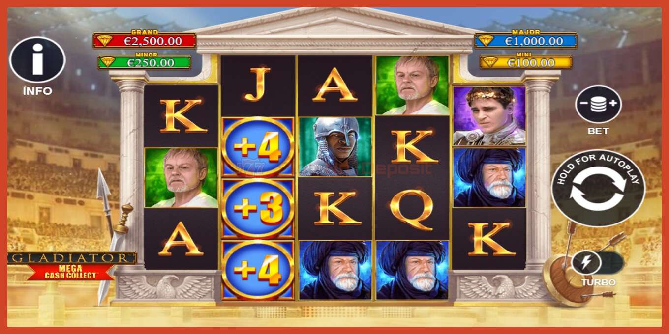 Slot skrinshoti: Gladiator: Mega Cash Collect depozit yoq, raqam - 4