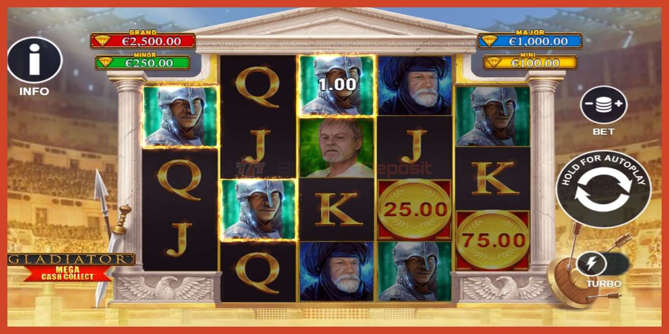 Slot skrinshoti: Gladiator: Mega Cash Collect depozit yoq, raqam - 5