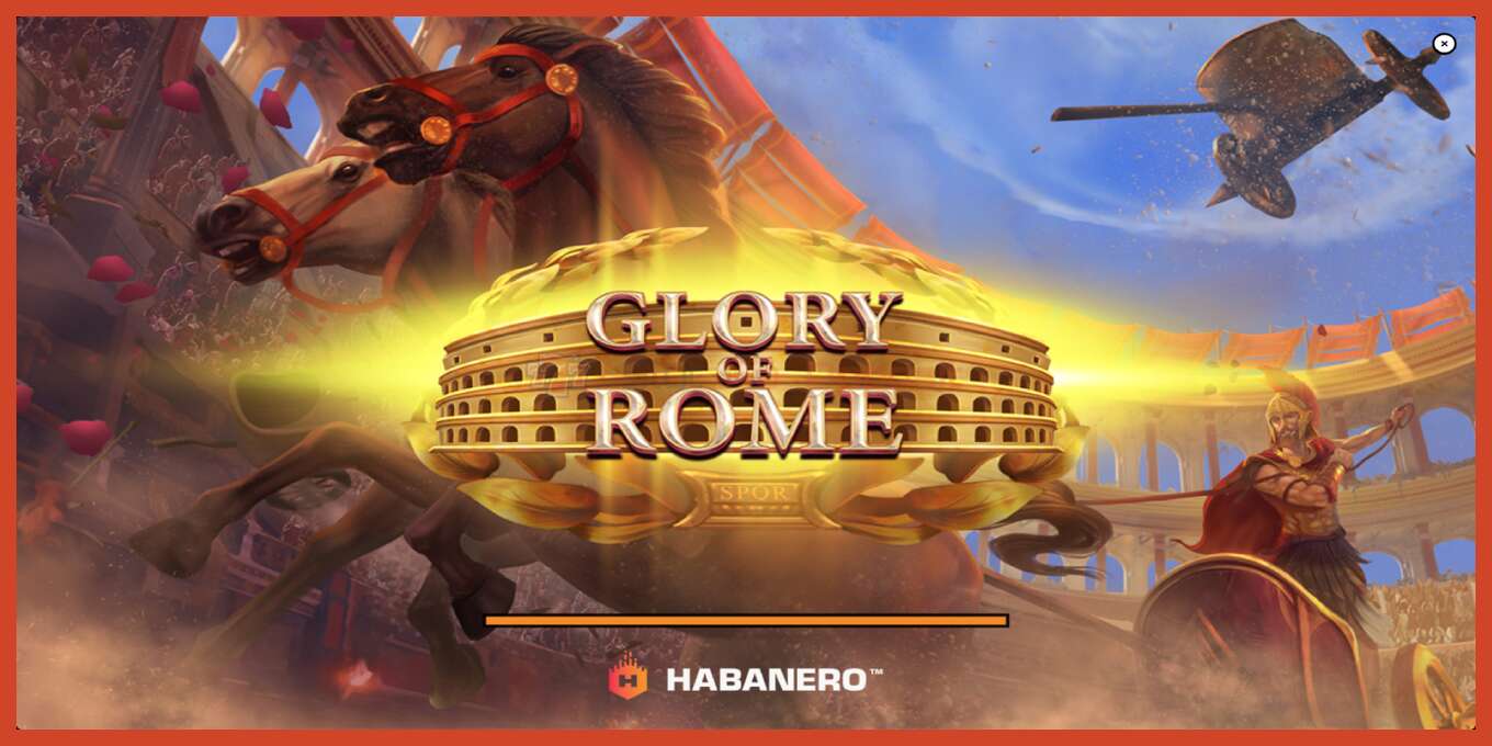 Slot skärmdump: Glory of Rome ingen insättning, antal - 1