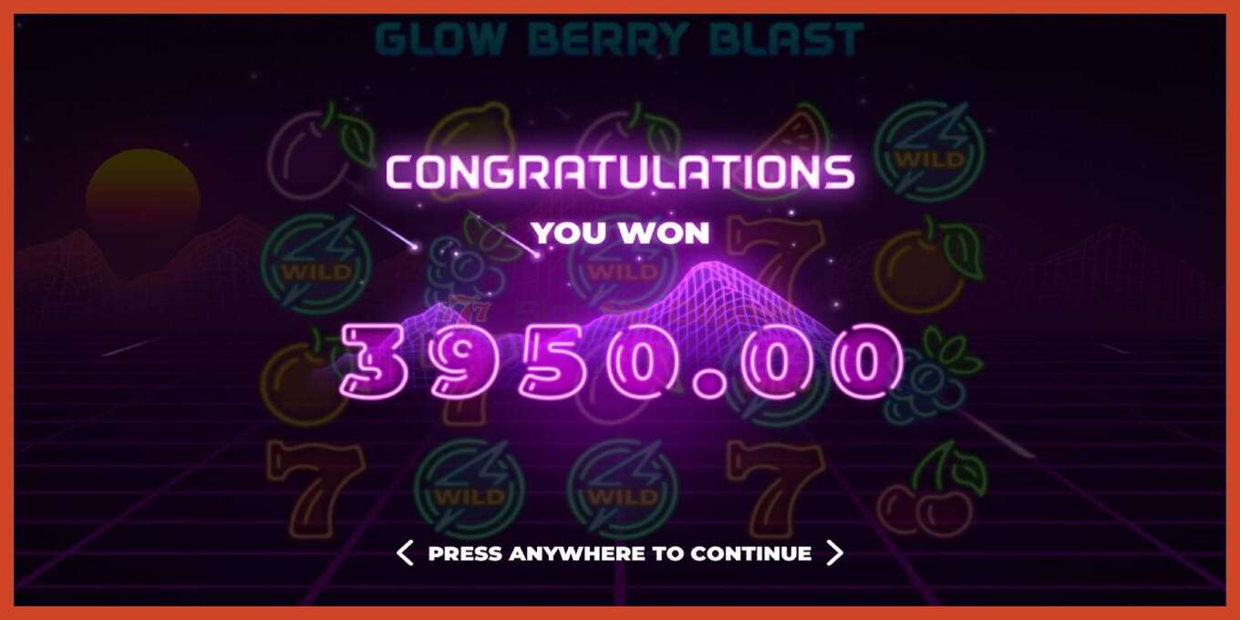 Slot screenshot: Glow Berry Blast no deposit, number - 5