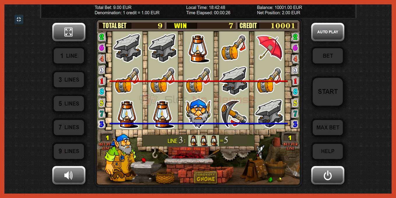 Slot screenshot: Gnome no deposit, number - 3