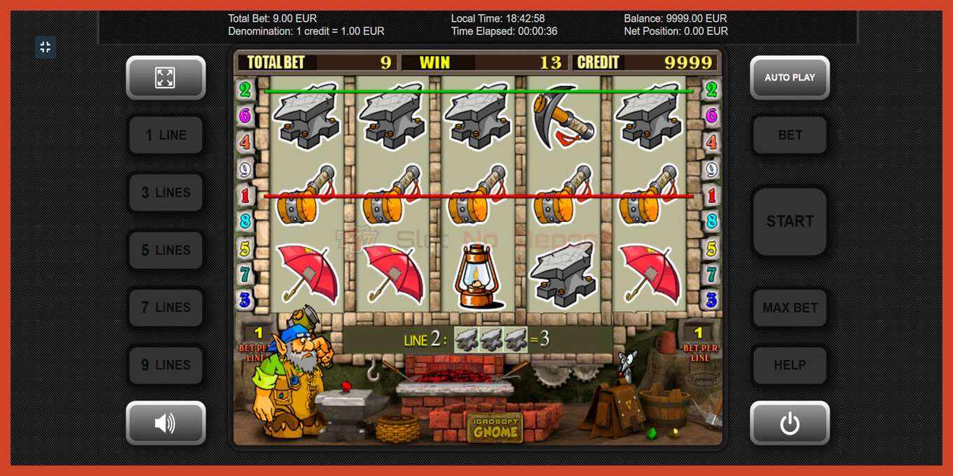 Slot screenshot: Gnome no deposit, number - 4