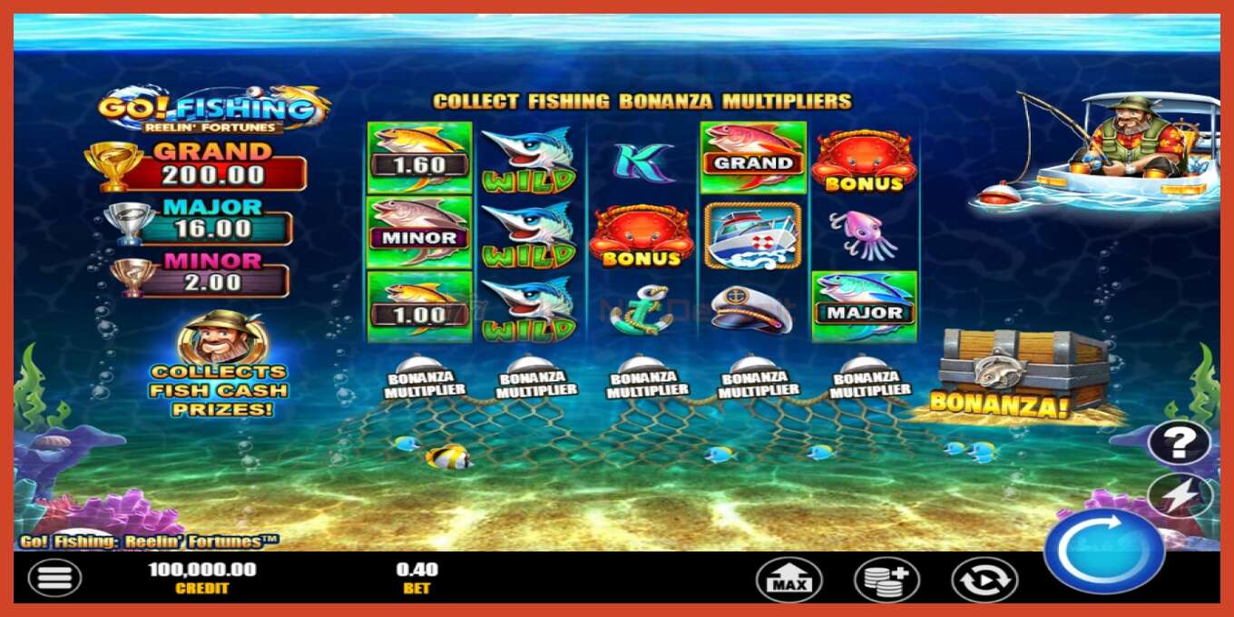 فتحة لقطة الشاشة: Go! Fishing: Reelin Fortunes لا إيداع, رقم - 2