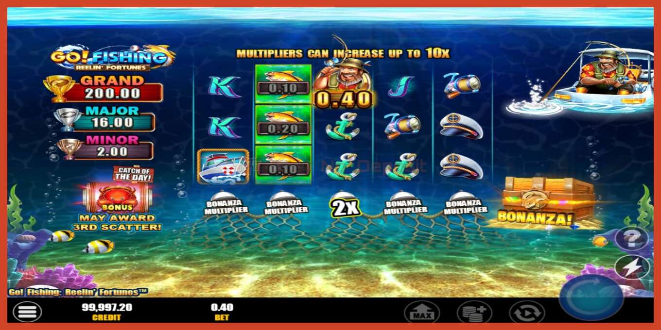 فتحة لقطة الشاشة: Go! Fishing: Reelin Fortunes لا إيداع, رقم - 3