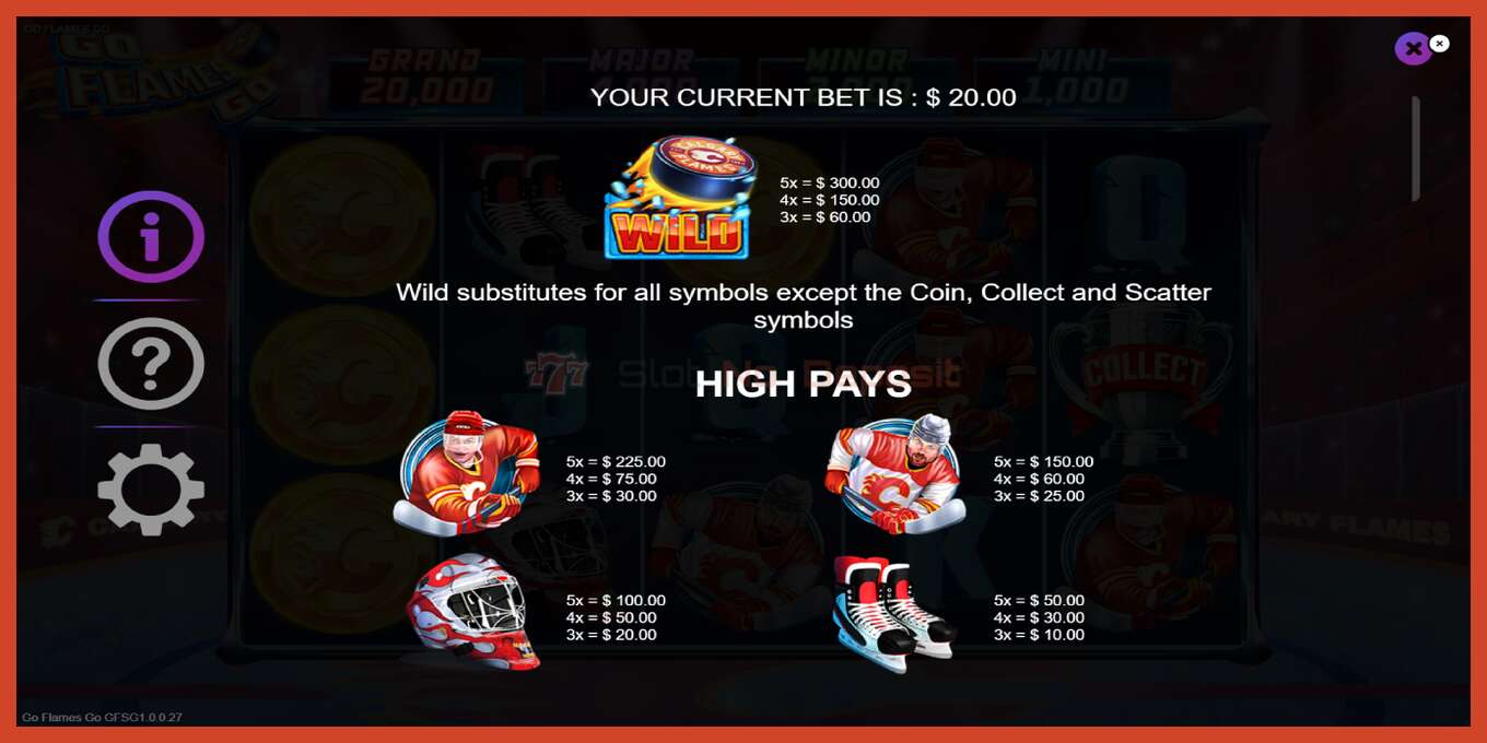 Slot screenshot: Go Flames Go no deposit, number - 5