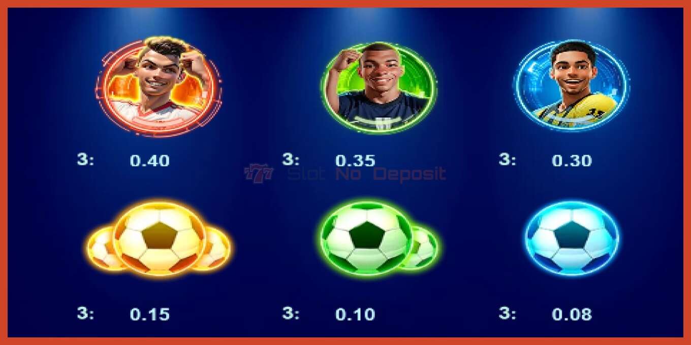 Slot screenshot: Goal Rush no deposit, number - 4