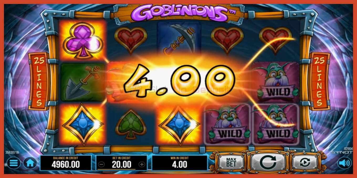 Slot screenshot: Goblinions no deposit, number - 3