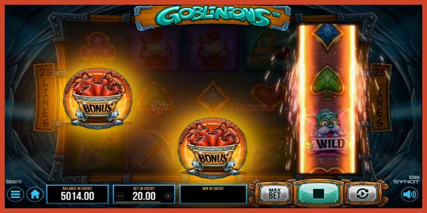 Slot screenshot: Goblinions no deposit, number - 4