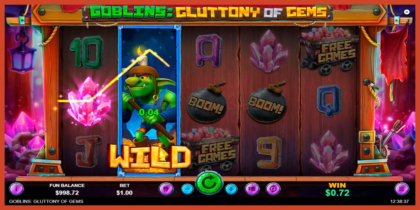 Slot screenshot: Goblins Gluttony of Gems no deposit, number - 2