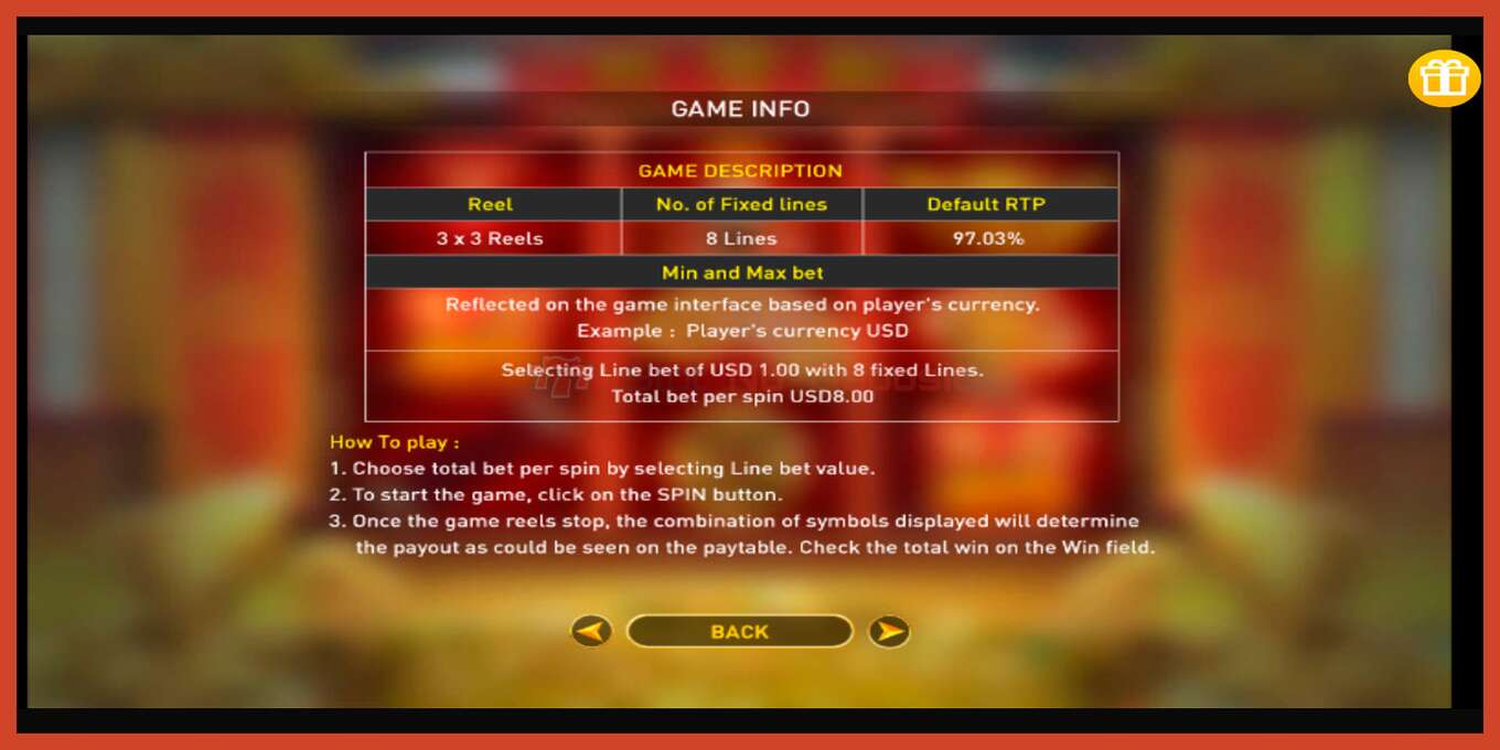 Slot screenshot: God of Fortune no deposit, number - 7