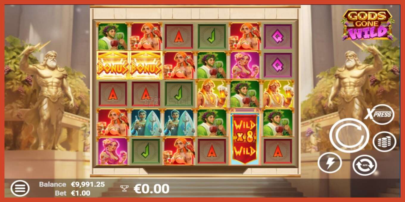 Slot screenshot: Gods Gone Wild no deposit, number - 4