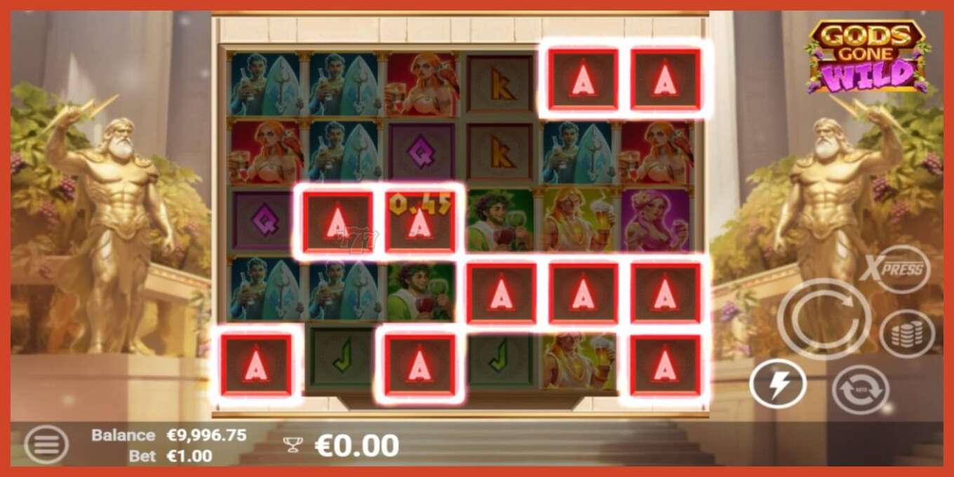 Slot screenshot: Gods Gone Wild no deposit, number - 5