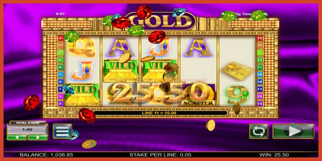 Slot screenshot: Gold no deposit, number - 2