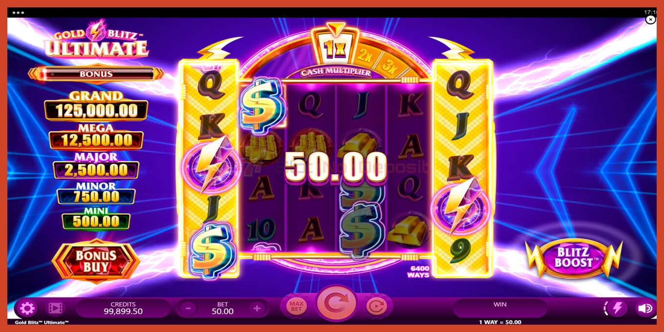 Slot screenshot: Gold Blitz Ultimate no deposit, number - 3