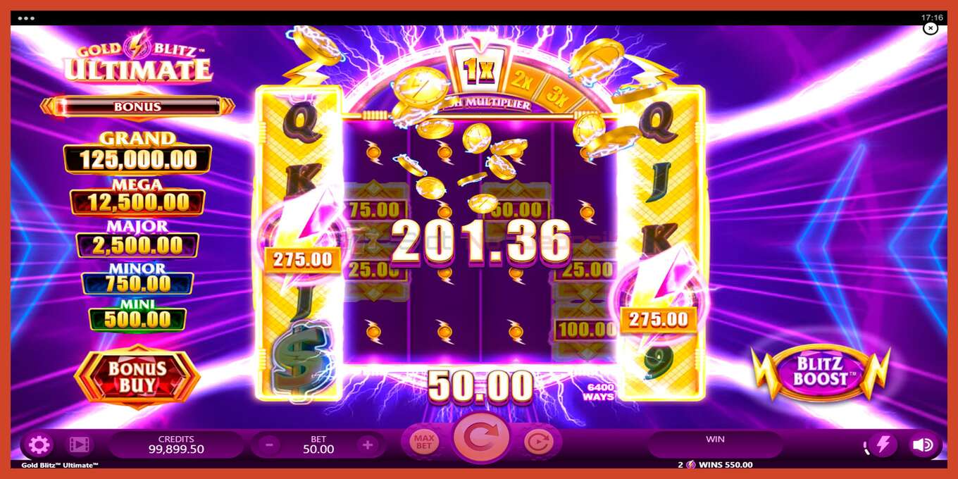 Slot screenshot: Gold Blitz Ultimate no deposit, number - 4