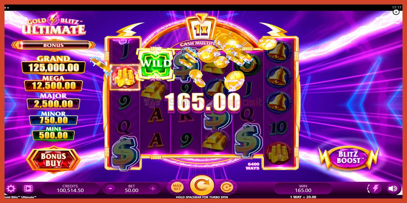 Slot screenshot: Gold Blitz Ultimate no deposit, number - 5