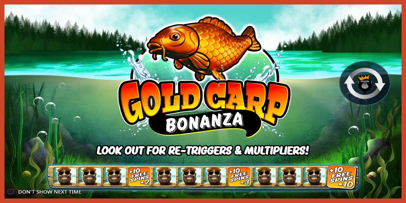 Slot screenshot: Gold Carp Bonanza no deposit, number - 1