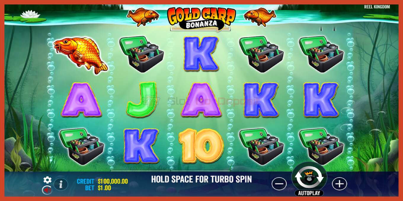 Slot screenshot: Gold Carp Bonanza no deposit, number - 2