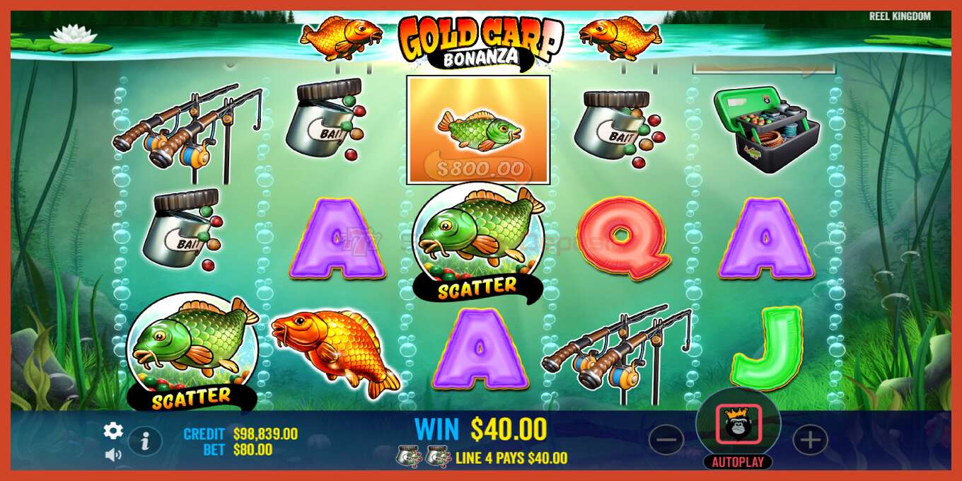 Slot screenshot: Gold Carp Bonanza no deposit, number - 3