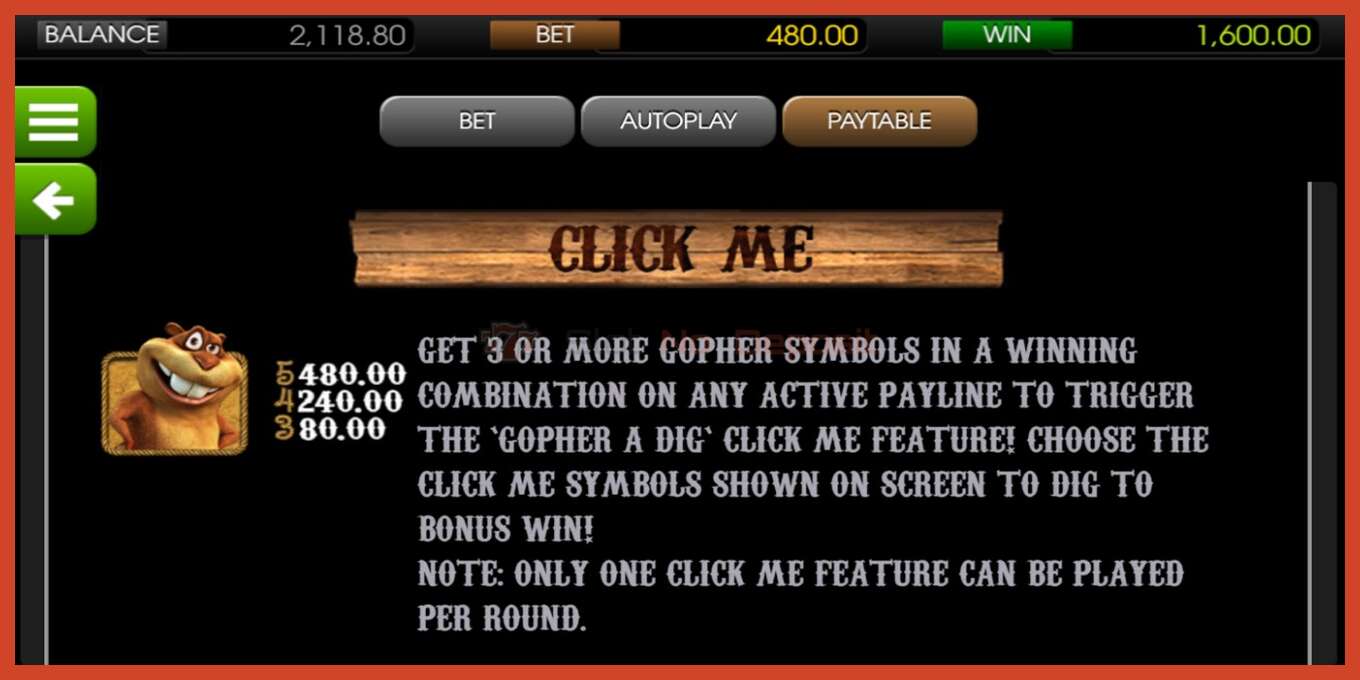 Slot screenshot: Gold Diggers no deposit, number - 5