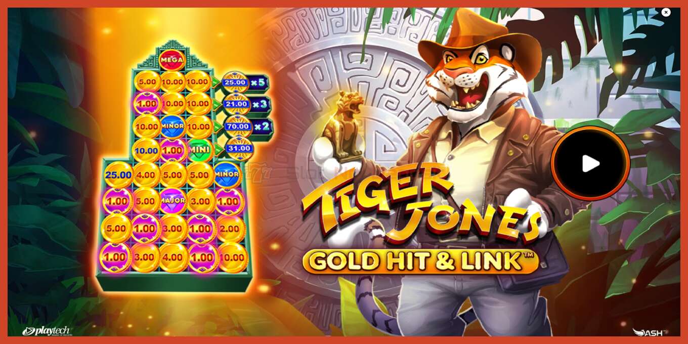 Lizdų ekrano kopija: Gold Hit & Link: Tiger Jones jokio užstato, numerį - 1