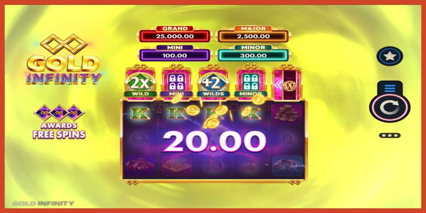 Slot screenshot: Gold Infinity no deposit, number - 3