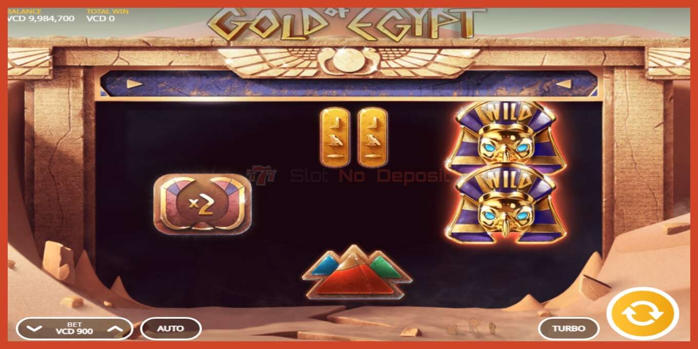 老虎机截图: Gold of Egypt 没有押金, 数字 - 3