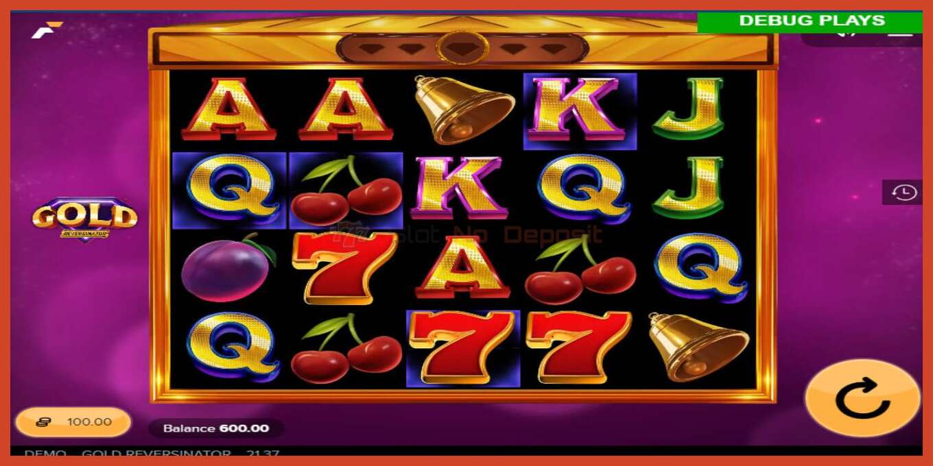 Slot screenshot: Gold Reversinator no deposit, number - 3