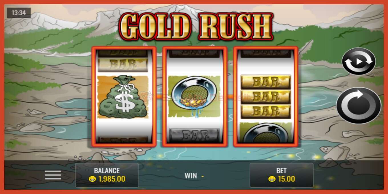 Slot screenshot: Gold Rush no deposit, number - 1