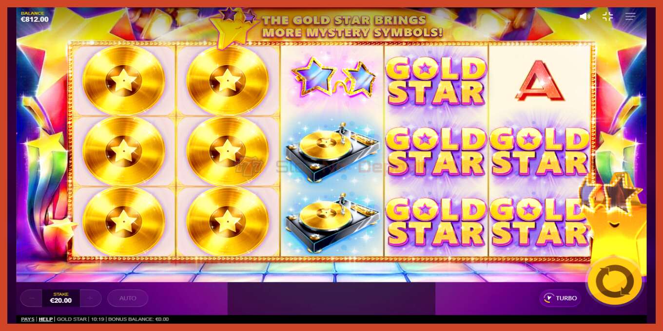 Slot screenshot: Gold Star no deposit, number - 4