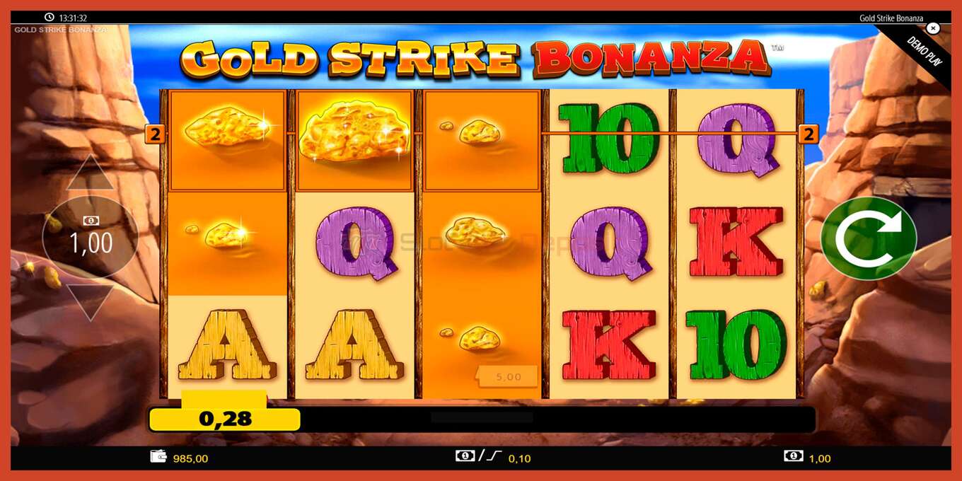 צילום מסך של חריץ: Gold Strike Bonanza ללא פיקדון, מִספָּר - 7