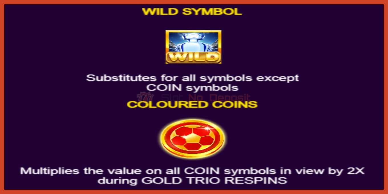 Slot screenshot: Gold Trio: Football! no deposit, number - 5