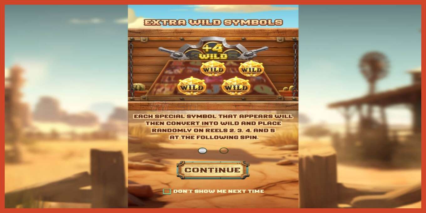 Slot screenshot: Gold West no deposit, number - 1