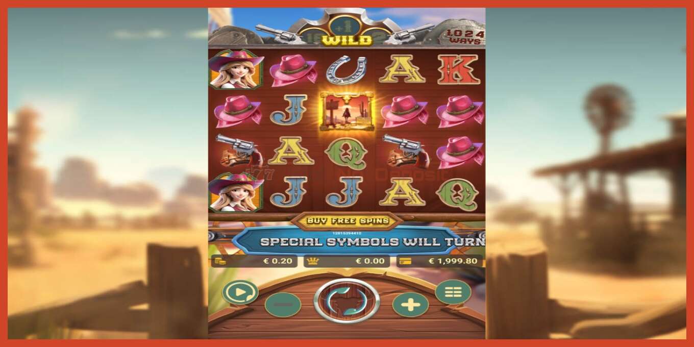 Slot screenshot: Gold West no deposit, number - 2