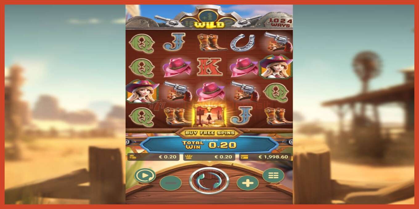 Slot screenshot: Gold West no deposit, number - 3