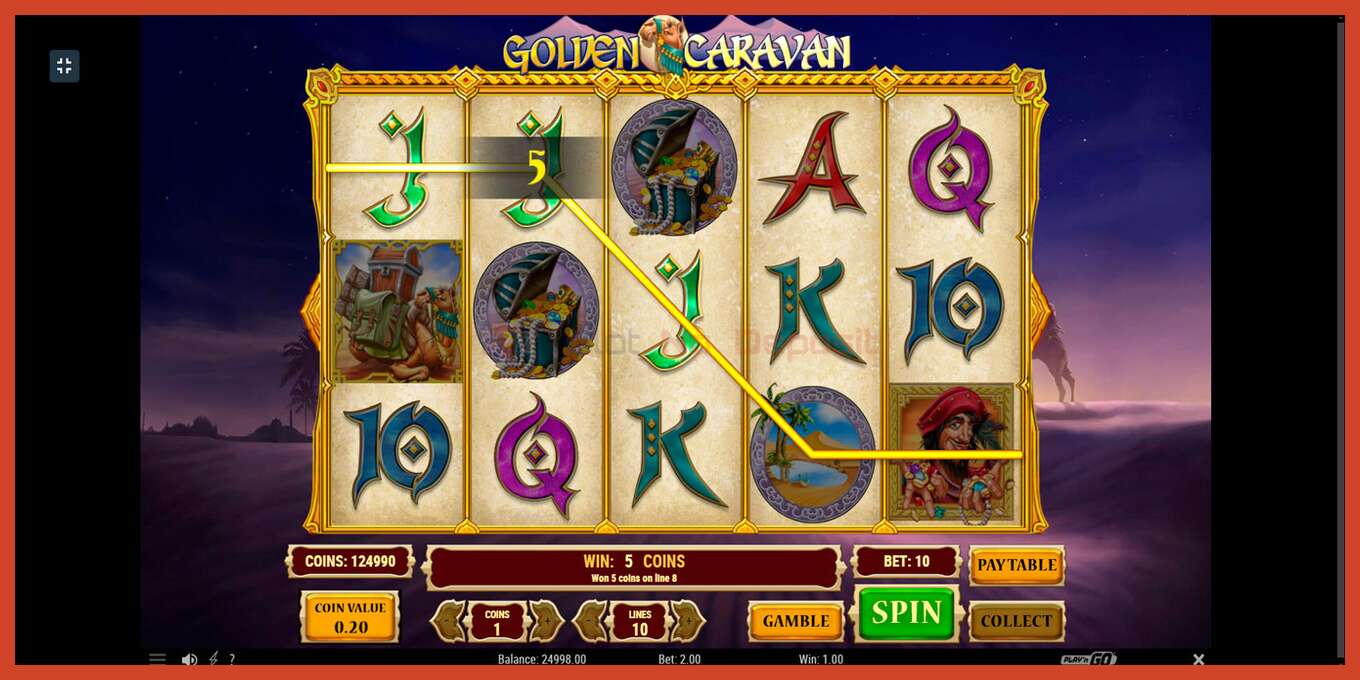 Slot screenshot: Golden Caravan no deposit, number - 2