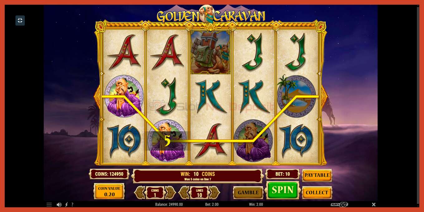 Slot screenshot: Golden Caravan no deposit, number - 3