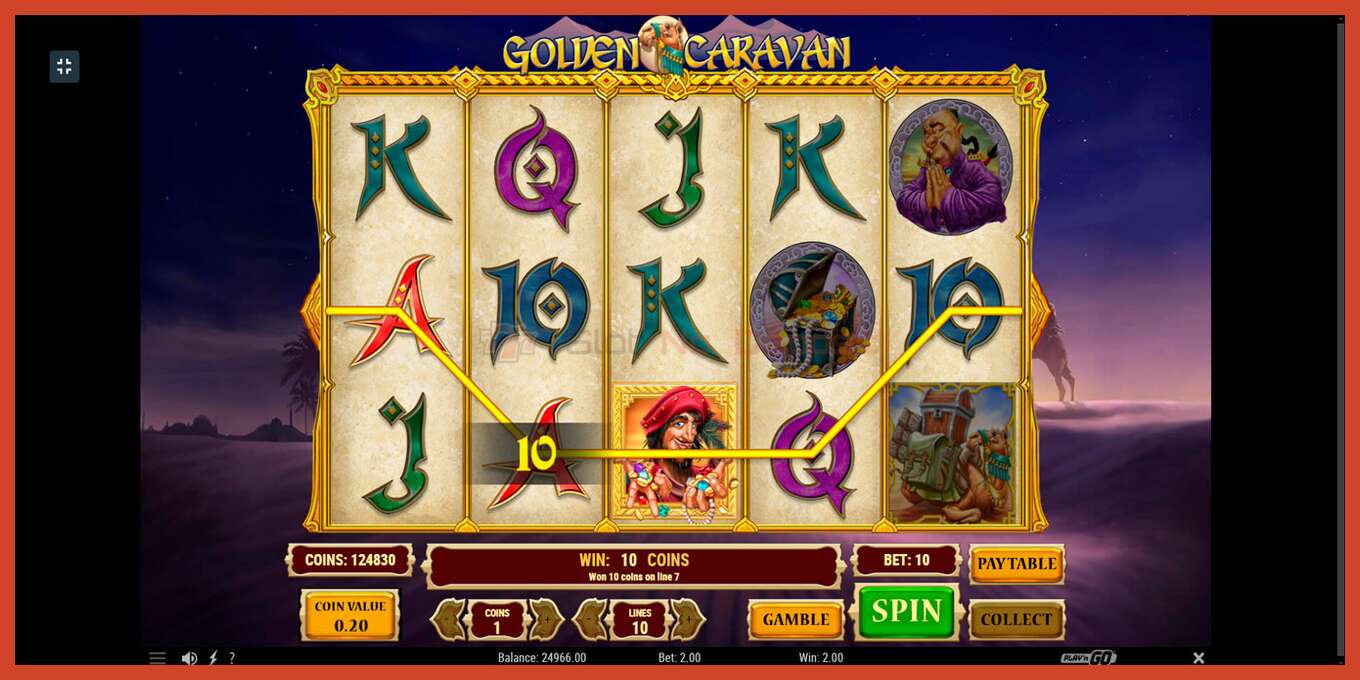 Slot screenshot: Golden Caravan no deposit, number - 4