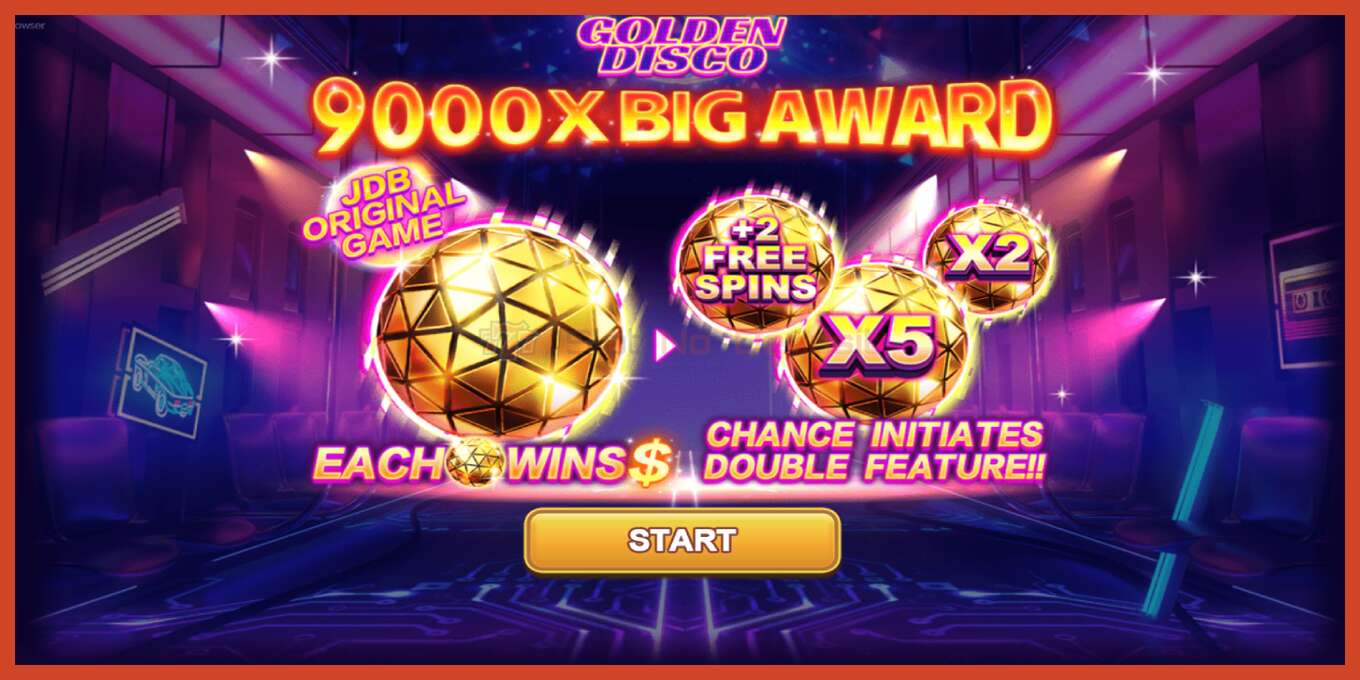 Slot screenshot: Golden Disco bez depozita, broj - 1