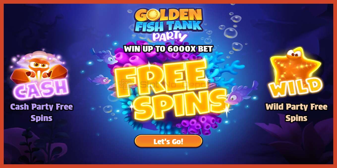 Slot screenshot: Golden Fish Tank Party no deposit, number - 1